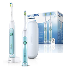 Bild zu Philips Sonicare HealthyWhite Elektrische Zahnbürste mit Schalltechnologie HX6732/37 (Doppelpack) für 64,49€ (Vergleich: 93,45€)