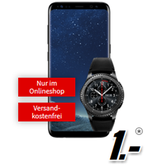 Bild zu [Super] Samsung S8 inkl. Samsung Gear 3 Smartwatch für einmalig 1€ (oder S8+ für 49€) + gratis Zubehör im Vodafone- oder Telekomnetz mit 2GB Datenflat und Sprachflat für 31,99€/Monat