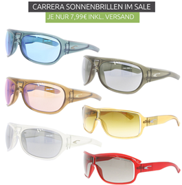 Bild zu verschiedene Carrera Sonnenbrillen in einer Brillenbox für je 7,99€