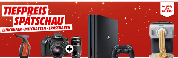 Bild zu “Tiefpreisspätschau” bei MediaMarkt, so z.B. PS4 Pro 1TB für 299€ (Vergleich: 347,90€)