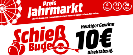 Bild zu MediaMarkt “Preis Jahrmarkt” geht weiter – heute 10€ Direktabzug auf viele Artikel