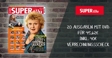 Bild zu Zeitschrift: 20x SUPERillu mit DVD für 45,62€ inkl. 40€ Prämie
