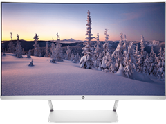 HP-27-Curved--Monitor-mit-68.58-cm---27-Zoll-Full-HD-Display--5-ms-(Grau-zu-Grau)-Reaktionszeit--Anschlüsse -1x-HDMI--1x-DisplayPort-1.2