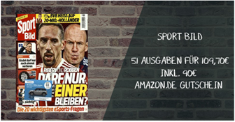 Bild zu 51 Ausgaben der Zeitschrift “Sport Bild” für 109,70€ + 90€ Amazon Gutschein