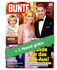 Bild zu 13 Ausgaben “Bunte” (3 Monate) für 48,10€ + 45€ Prämie + 1. Monat gratis bei Bankeinzug