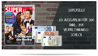 Bild zu 20 Ausgaben “Superillu” für 38€ + 35€ Verrechnungsscheck
