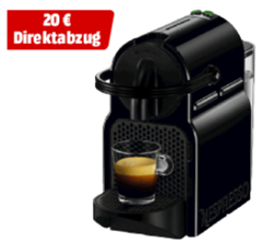 Bild zu DELONGHI EN80B Nespresso Inissia Kapselmaschine Schwarz + 40€ Nespresso Guthaben für 39,99€