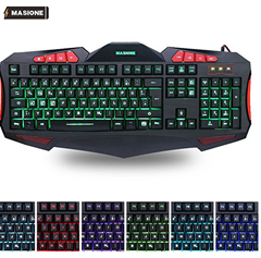 Bild zu Masione 116 Tasten LED Tastatur für 17,99€ inklusive Versand