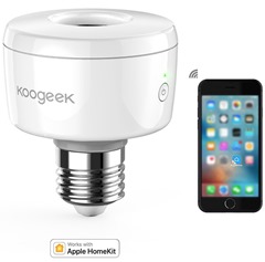 Bild zu Koogeek Smart Socket Glühbirnen Adapter für Apple HomeKit für 15,99€ inkl. Versand