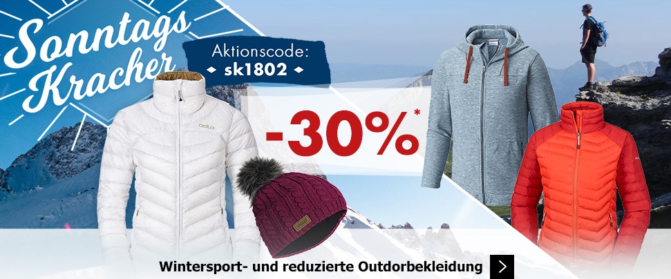 Bild zu Karstadt SonntagsKracher: 30% Rabatt auf Wintersport- und reduzierte Outdoorbekleidung