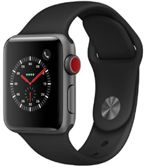 Bild zu Apple Watch Series 3 LTE 38mm Aluminiumgehäuse Space Grau Sportarmband für 389€ inkl. Versand (Vergleich: 437,18€)