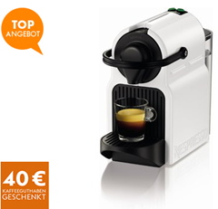 Bild zu Kapselmaschine Krups XN1001 Nespresso Inissia + 40€ Nespresso-Guthaben für 39,99€ inkl. Versand (Vergleich: 55,90€)
