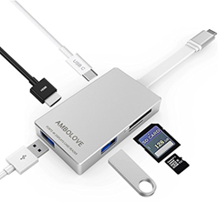 Bild zu AMBOLOVE USB 3.1 Typ C Hub für 15,99€ inklusive Versand