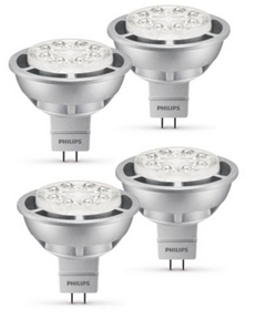 Bild zu 4er Pack Philips LED Lampe 8 W (50 W) GU5.3 (Warmweiß, Dimmbar) für 19,99€
