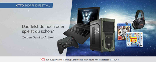Bild zu Otto.de: 10% Rabatt auf ausgewählte Gaming Sortimente, so z.B. Xbox One S 500GB + Forza Horizon 3 + Hot Wheels (DLC) Bundle, 4K Ultra HD für 176,94€