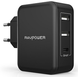 Bild zu [Prime] 3-Port RAVPower USB-C Ladegerät (30W) für 14,99€