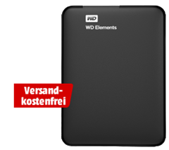 Bild zu [Top] WD 500 GB Elements™, Externe 2,5” USB 3.0 Festplatte für 33€ (Vergleich: 43,99€)