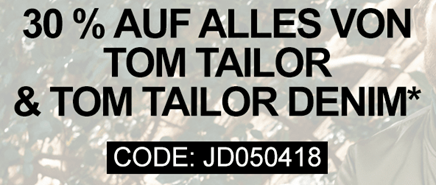 Bild zu Jeans-Direct: 30% Rabatt auf Tom Tailor & Tom Tailor Denim