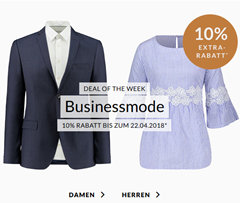 Bild zu Engelhorn Fashion: 10% Extra-Rabatt auf Business Mode