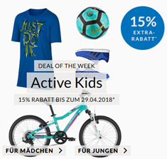 Bild zu Engelhorn Sport: 15% Extra-Rabatt auf Sport Kids (über 1000 Artikel)