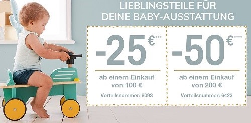 Bild zu Vertbaudet: Bis zu 50€ Rabatt auf Artikel aus dem Bereich Babyausstattung