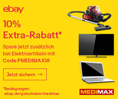 Bild zu eBay: 10% Rabatt auf Artikel von Medimax, so z.B. viele Sonos Produkte zum Bestpreis