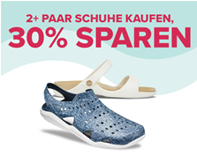 Bild zu Crocs: 30% Rabatt beim Kauf von zwei Paar Schuhen + kostenlose Lieferung