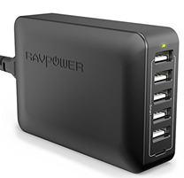 Bild zu RAVPower USB C Ladegerät mit 6 USB Ports (1 x USB C, 5 x USB 3.0)  für 21,99€ dank Gutschein