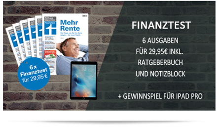 Bild zu 6 Ausgaben Finanztest + Buch „Alles über Fonds” (Vergleich: 19,99€) für 29,95€