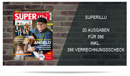 Bild zu 20 Ausgaben “Superillu” für 38€ + 35€ Verrechnungsscheck
