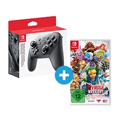 Bild zu Nintendo Switch Pro Controller + Hyrule Warriors Definitive Edition für 88€