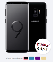 Bild zu Samsung S9 für 4,95€ mit Otelo im Vodafone Netz (6GB LTE Datenvolumen, SMS-Flat und Sprachflat) für 29,99/Monat – alternativ auch ohne LTE für 24,99€/Monat