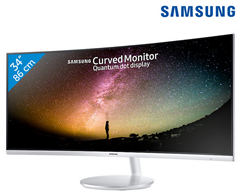 Bild zu Samsung C34F791 (34 Zoll) Ultra Wide WQHD Curved Monitor für 638,90€ (Vergleich: 728,97€)