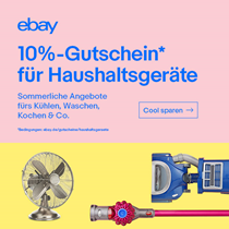Bild zu eBay: 10% Rabatt auf Haushaltsgeräte