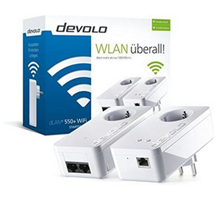 Bild zu devolo dLAN 550+ WiFi Starter Kit (500 Mbit/s, Powerline + WLAN) für 77€
