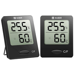 Bild zu 2 x Habor digitales mini Thermo/Hygrometer für 10,99€