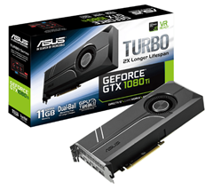 Bild zu ASUS GeForce® GTX 1080 Ti Turbo Grafikkarte (NVIDIA) für 549€ (Vergleich: 704,89€)