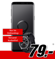 Bild zu Samsung Galaxy S9 + Samsung Gear S3 frontier (einmalig 79€) mit Vodafone Flat Allnet Comfort Tarif (1GB Datenflat, Allnet-Flat) für 19,99€/Monat