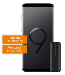 Bild zu Samsung Galaxy S9 inkl. UE Megaboom (einmalig 49€) + Telekom Tarif (1GB Datenvolumen, Allnet-Flat) für 19,99€/Monat