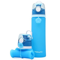 Bild zu Valourgo faltbare Wasserflasche (BPA freies Silikon) für 7,98€
