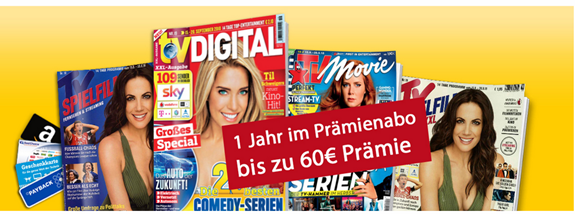 Bild zu [nur noch heute] Leserserivce Deutsche Post: TV-Zeitschriften stark vergünstigt, wie z.B. das Jahresabo der TV Digital XXL für 60 mit einer 60€ Prämie für den Werber