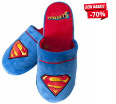 Bild zu Groovy Pantoffeln nur 4,44€ zzgl. 3,95€ Versand – 20 verschiedene Designs wie Superman, Harry Potter usw.