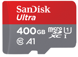 Bild zu SanDisk Ultra 400 GB microSDXC Speicherkarte (100 MB/s, Class 10, U1, A1) für 88€ (Vergleich: 99,95€)