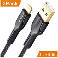 Bild zu 3er Pack BKSTONE Lightning USB Kabel (2*1M+1*1.8M) für 4,99€
