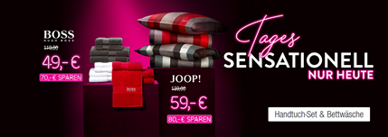 Bild zu Galeri Kaufhof: JOOP! Bettwäschegarnitur ab 59€ oder Hugo Boss Handtuchset für 49€