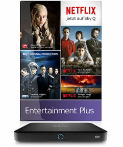 Bild zu Sky Entertainment Plus inkl. Netflix & Sky Q Receiver für 19,99€/Monat