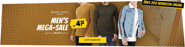 Bild zu SportSpar – BRAVE SOUL Mega Sale mit bis zu 78% Rabatt, z.B. BRAVE SOUL Wallace Full Zip Sweatshirt für 11,99€ (Vergleich: 27,18€)
