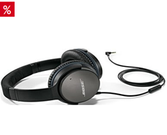 Bild zu BOSE QuietComfort 25 Over-ear Kopfhörer Apple  für 129,99€ (Vergleich: 149€)