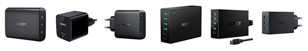Bild zu 30% Rabatt auf verschiedene Aukey Ladegeräte, z.B. AUKEY USB C Ladegerät mit 18W Power Delivery 3.0 für 13,99€ statt 19,99€