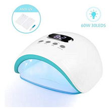 Bild zu BHY LED UV Nageltrockner 60W inkl. weißen Handschuhen und Polierfeile für 23,39€